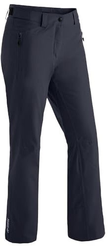Maier Sports Ronka, Damen Skihose, Wasserdichte Schneehose, Schützender Schneefang und verstellbarer Bund, PFC-frei, mTHERM Wattierung & mTEX Wetterschutz, Blau, Gr. 36 (W27/28/L31)