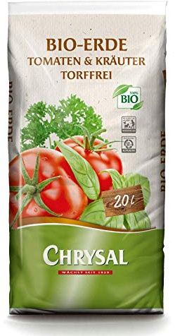 Chrysal Bio Erde für Tomaten und Kräuter - 20 Liter
