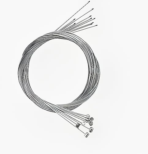 Lelukee Fahrrad Bremskabel, 10 Stück Bremszug Bowdenzugl, Bremsseil Bremsen Kabel für alle Kinds des Fahrrads, Mountainbikes, Citybikes (1,4 mm, 200 cm)