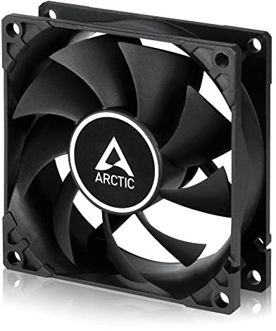 ARCTIC F8 PWM - PC Fan, 80mm Fan, PC Case Fan, PWM-Signal regulates Fan Speed, Quiet motor, Computer, Fan Speed: 300-2000 rpm - Black