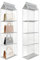 F&D Home Organizzatore Armadio per Borse, in Tessuto Non Tessuto e Rete, Grigio, 110x40x16 cm, Porta Borse da Armadio Salvaspazio Set da 2