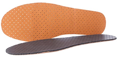 Leather Shoe Insoles with Active Carbon Anti Odour Active Fresh Soft Comfort Breathable Shoe Inserts (Size 3 UK / 36 EU)