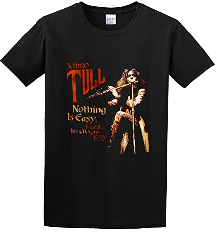 Men's Jethro Tull Nothing is Easy Live at The Isle of Wight 1970 Regular Fit T Shirt XXL
