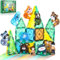 Asago Magnetische Gebäude Spielzeug, Dschungel Thema Gebäude Spielzeug für Kleinkinder, Montage 3D Struktur Tier & Wald, STEM Spielzeug für Kinder Mädchen, Jungen Alter 2 3 4 5 6, KBDK-58