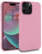 MyGadget Hülle kompatibel mit iPhone 15 Pro Max - robuste Silikon Schutzhülle TPU Case Slim Silikonhülle Back Cover Ultra Kratzfest Handyhülle matt Rosa