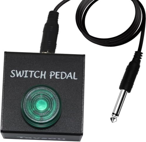 Tavsou Tap Switch Pedal Para pedal de efectos con cable TS apto para pedalera de guitarra (Latch Tap Switch)