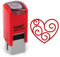 Herzstempel | Stempelkissen Herz | 11 mm | Liebe | Treuekarte | Scrapbooking Stamp