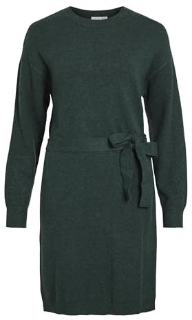 VIRIL O-Neck L/S Belt Knit Dress - NOOS