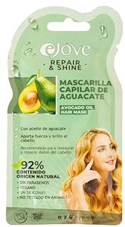 Ejove Mascarilla Capilar con Aceite de Aguacate | Aporta Fuerza y Brillo | Repara y Restaura el Cabello | Para Cabellos Dañados