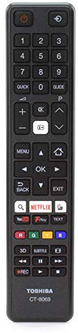 Genuine Compatible with Toshiba TV Remote Control 48U7653DB Smart 4K UHD 48 LED