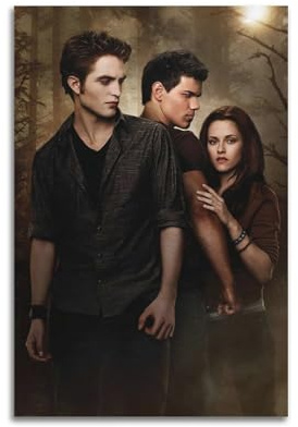 AKRHARWB Twilight-Poster, Wandkunst, Vintage, elegantes Poster, dekoratives Gemälde für Wohnzimmer, Schlafzimmer, 30 x 45 cm, ungerahmter Stil