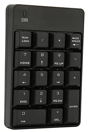 Qcwwy SK 51G 2,4 G Digitale Tastatur PAD Soft Tock Pad für Hausaufgaben, Tastatur mit 18 KE für 7 Benutzer und höher (BLAK)
