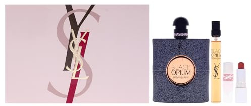 Yves Saint Laurent Black Opium Eau de Parfum 90ml Gift Set Spring 2025 (Contains 90ml EDP, 10ml Travel Spray and Lipstick)