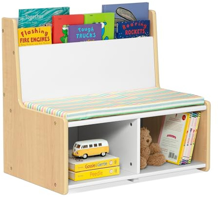 Delta Children - GapKids Reading Nook with Padded Bench - Greenguard Gold Certified, Pastel