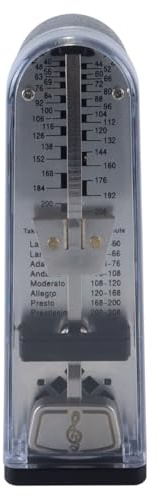 DUZEPA Mini métronome mécanique professionnel, minuteur musical, métronome universel haute précision pour piano, guitare, violon, ukulélé, noir