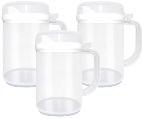 Petit pichet pour l'apprentissage précoce, 3 pièces, pichet en plastique facile à verser, sans danger pour les enfants, avec couvercle et poignée Pour l'eau, le lait et les jus