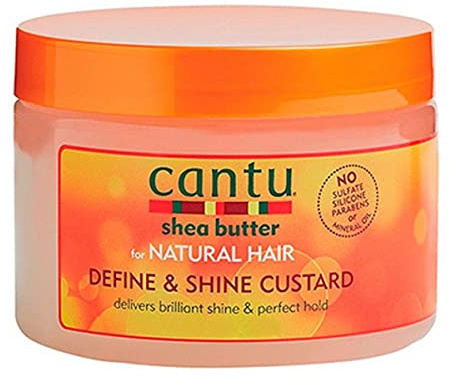 Cantu Natural Hair Define And Shine Custard 12oz Jar (2 Pack)
