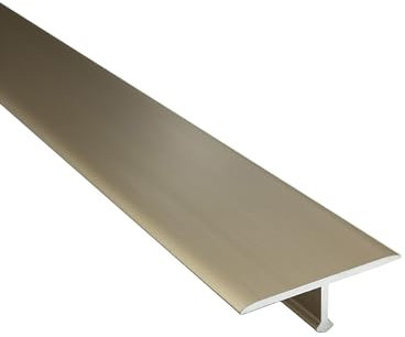 Alu T-Profil Übergangsschiene Übergangsprofil Laminat L250cm 27mm gold
