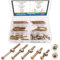 Glarks 100 viti a testa esagonale M6 zincate placcate a testa cilindrica, kit assortito da 35 mm, 45 mm, 55 mm, 65 mm, 75 mm, 75 mm
