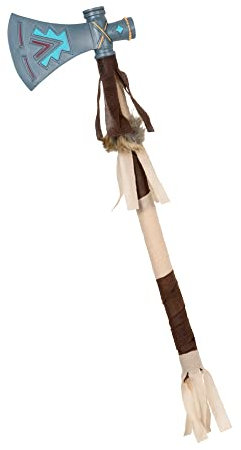 Boland 44143 - Indianeraxt Tomahawk, 45 cm, braun-beige, bunt, Streitaxt, Kriegsbeil, Karneval, Halloween, Fasching, Mottoparty, Kostüm, Theater, Accessoire