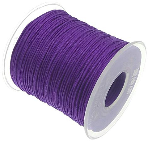 My-Bead Filo di nylon 1mm viola 90m su rocchetto resistente e ideale per gioielli macramè e fai da te Arte e artigianato DIY