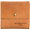HOLZRICHTER Berlin – Kleine Damen Geldbörse aus Leder (No 4-5), Vintage, 11x10x1,5 cm, Mini Portemonnaie mit 7 Kartenfächern und Rückseitigem Münzfach, Kompakter Geldbeutel in Camel