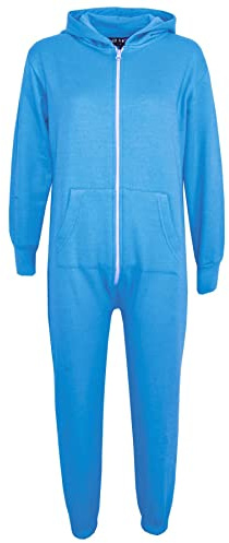 A2Z 4 Kids Plain Girls Boys Camouflage Onesie One Piece Super Soft - Onesie Blue 3-4