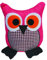 Pink Owl Door Stop Weighted Home Bedroom Soft Fabric Décor Toy Gift 20cm (NG1)