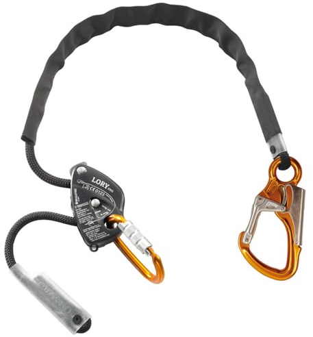 Skylotec Halteseil Set Lory PRO L-0694, EN 358, Länge 2 m L-0694-2 (Absturzsicherung Fallschutz Falldämpfer Sicherungsgerät Falldämpferband) Norm: EN 358:1999/Tragmittel: Kernmantelseil 10,5 mm