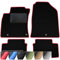 moto-MOLTICO Fußmatten Auto - Velours Autoteppiche passend für Kia Sportage II Hyundai Ix35 (2009-2015) - 4-teiliges Set - Schwarze Automatten mit Roten Ziernähten
