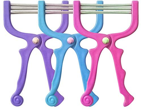 Minkissy 3Pcs Frühling Gesichtshaarentferner Frühling Epilierer Augenbrauen Gesicht Epilierer Einfädelwerkzeug Haarrasierer für Dame Männer Frauen Männer…