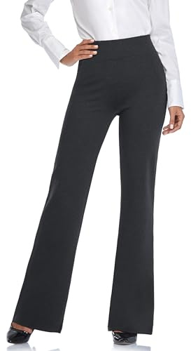 Tapata Damen 71cm/76cm/81cm/86cm Bootcut Stretch-Hose Hoher Bund Frauen Bürohosen Arbeitshose Bauchkontrolle Lange Elegante Schlaghose Freizeithose Yogahose