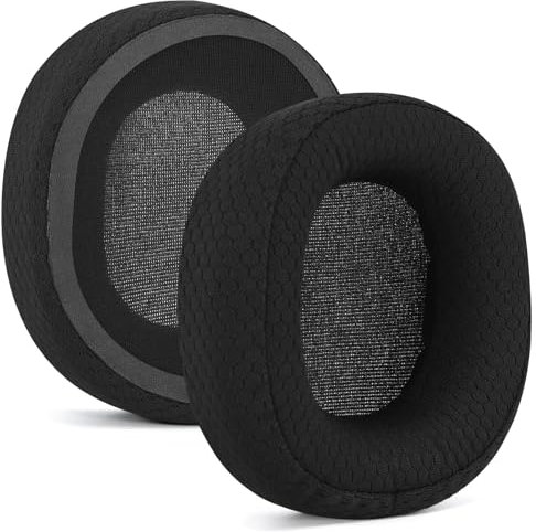Yizhet 1 Paar Ersatz Ohrpolster Kompatibel mit SteelSeries Arctis 3 Arctis 5 Arctis 7 Arctis 9X Arctis Pro Kopfhörer (Schwarz)