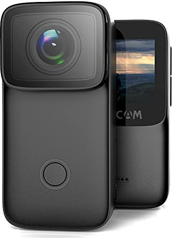 SJCAM Cámara Deportiva C200 4K, Mini Camara, Cámara Acuática Sumergible de 40M, Videocámara de Casco,Estabilización 6-aixs,Gran Angular de 154°con Control Remoto de 2.4Ghz/5Ghz