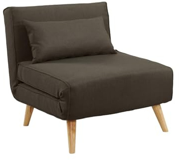 Vente-unique Sessel Posio, aus Stoff, Taupe