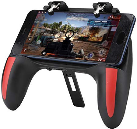 ciciglow Mobile Game Controller, PUBG Mobile Game Controller Gaming Grip Smartphone Gamepad Telefon Game Controller mit Dual Cooling Fans(5000mah)