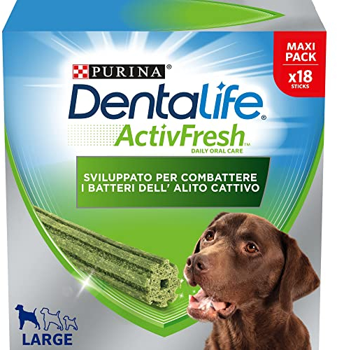 Dentalife ActivFresh Large Snack für große Hunde, Packung mit 18 Sticks