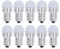Fafeicy 500lm 1,5W 24V 10pcs warmweißes Licht E14 Birnen 50000H Lebensdauer ersetzen LED-Birnen für Deckenleuchte Wandleuchte