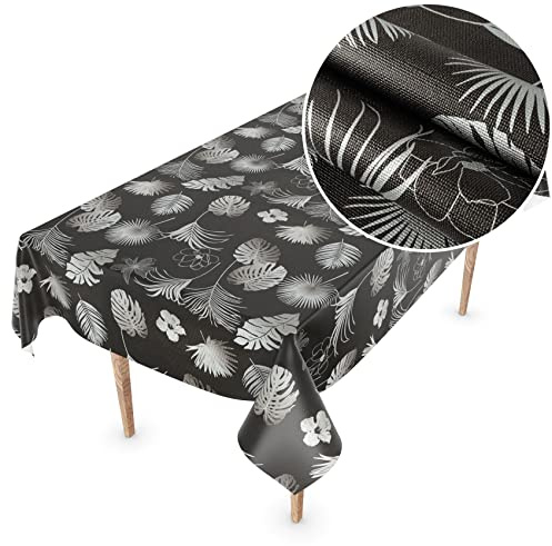 Wachstuchtischdecke Wachstuch Tischdecke abwaschbar Wachstischdecke Rechteck, rund, oval Premium Prägung Gartentischdecke Elegance 120x140cm Schnittkante Sofia