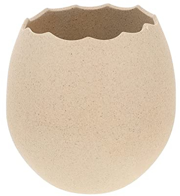Angoily Dessert Bowl Salad Bowl Dinosaur Egg Shape Bowl Ceramic Ice Cream Bowls Decorative Pudding Cup Cute Eating Bowl Small Snack Bowls Flower Vase Pencil Holder Khaki 1