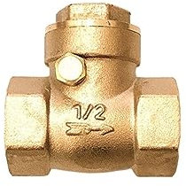 1/2 3/4 1 2 3 4 clapet Anti-Retour Horizontal en Laiton Tout cuivre clapet Anti-Retour à Filetage Femelle 1 pièces (Size : 2)