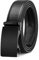 YOETEY Automatik Ledergürtel Herren Schwarz, Gürtel Herren Schwarz Leder Ratsche Automatikschließe für Herren 35mm Business Anzug, Herrengürtel Stufenlos Verstellbar
