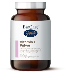BioCare Vitamin C-Pulver, 60g | Immunsystem stärken, Haut & Kollagen, Mehr Energie