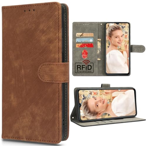 BAILI RFID-Sperrung Hülle für ZTE Blade V50 Vita 4G, Kartenhalter, Ständer Case Etui Handyhülle für ZTE Blade V50 Vita 4G-02