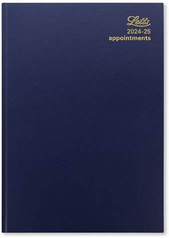 Letts of London Schülerkalender 2024/2025, DIN A4, ein Tag pro Seite, mit Terminplaner, Blau