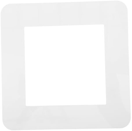 HOMSFOU Weißer Acryl Lichtschalterschutz Mit Abnehmbarem Design Kratzfeste Einzelne Schalterabdeckung Einfache Montage Schutzrahmen Für Innenraumwand Dekorative Steckdosenabdeckung Zuhause