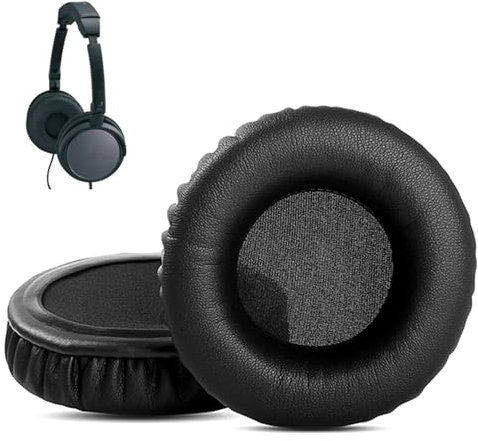 ACCOUTA Almohadillas Compatible con JVC HA-NC80 HA-NC120 HA-S500 HA-S400B HA-S400 Auriculares Reemplazo de Almohadillas con Cuero de Proteína más Suave y Espuma Viscoelástica