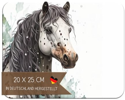 CreaDesign, Frühstücksbrettchen Kinder Apalousa, Kinder Brettchen Kunststoff, Antirutsch-Noppen, Größe 20 x 25 cm