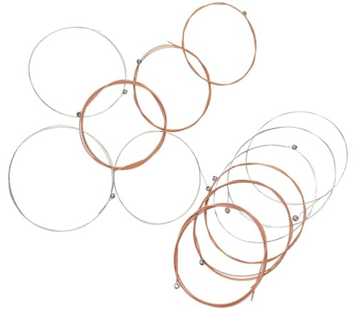 SWOOMEY 12 Piezas Cuerdas De Guitarra Folk De Metal Para Guitarra Acústica Accesorios Reemplazables y Duraderos