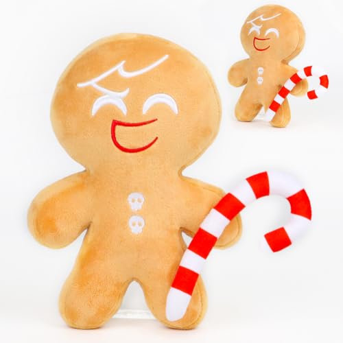 Dlishka Cookie Run Kingdom PlüSchtier 10in Weiches Schattenmilch Keks PlüSch,SüßEs Kuscheltier FüR Gaming-Fans & 4 5 6 7 8 9 JäHrige Jungen & MäDchen,Squishy Spielcharakter Spielzeug. (Ginger Brave)